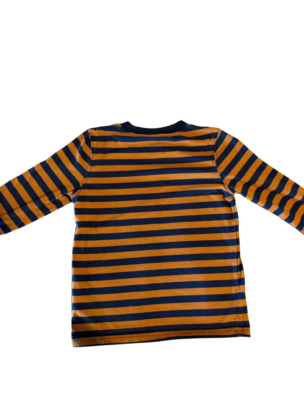 Carter's Navy & Mustard Striped Long Sleeve Tee - Picture 4 of 4